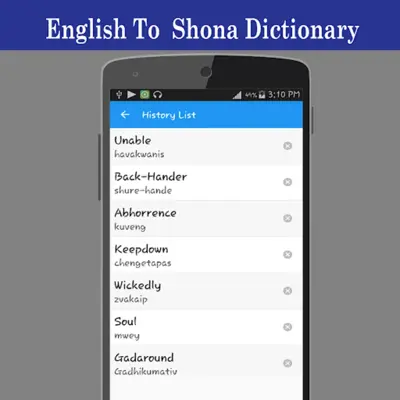 English To Shona Dictionary android App screenshot 3